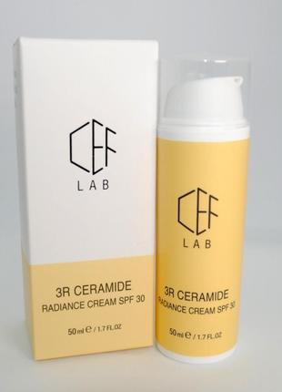 Антиоксидантный дневной крем spf 30 cef lab 3r ceramide radiance cream spf 30 50 мл