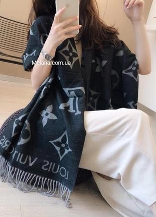 Теплый палантин платок шарф