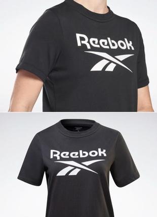 Черная футболка reebok оригинал identity t-shirt