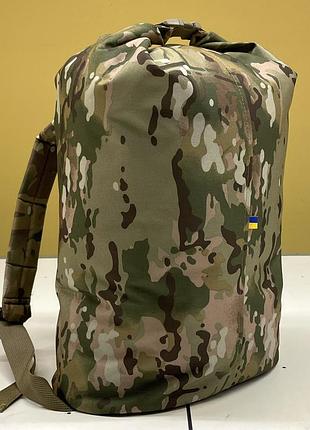 Сумка-баул тактический 45 л поликордура мультикам melgo (армейский, влагозащитный...