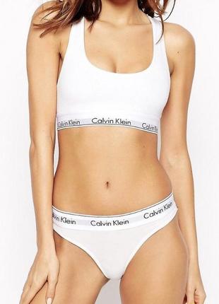 Комплект белья calvin klein в белом цвете1 фото