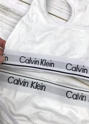 Комплект белья calvin klein в белом цвете5 фото