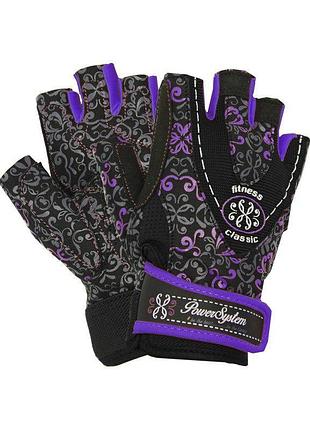 Рукавички для фітнесу power system ps-2910 classy жіночі purple m