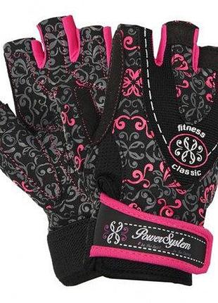 Рукавички для фітнесу power system ps-2910 classy жіночі pink m