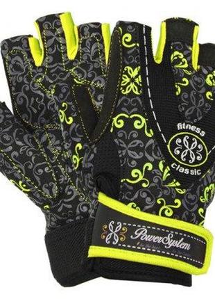 Рукавички для фітнесу power system ps-2910 classy жіночі yellow m