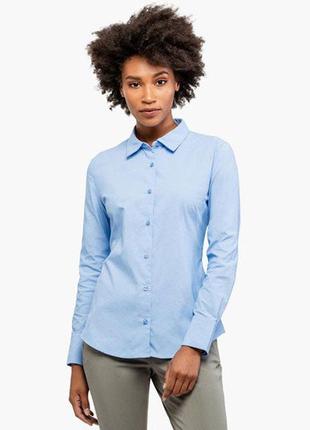 Сорочка силует оксфорд mango синя дрібна смужка   6/82 фото