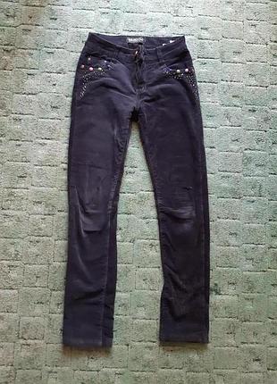 Теплі зимові вельветові штани на підкладці.