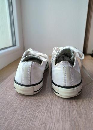 Белые кеды converse 37,5 р 24см3 фото