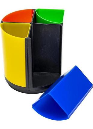 Стакан для ручок color-it 468 пластиковий 10х10х11 см1 фото
