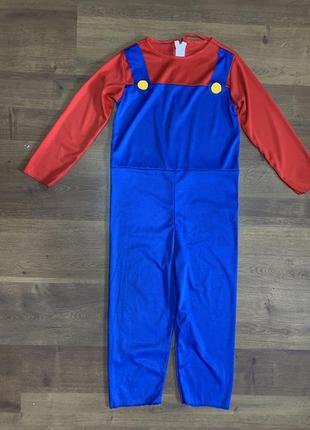 Маріо супермаріо костюм карнавальний комбінезон