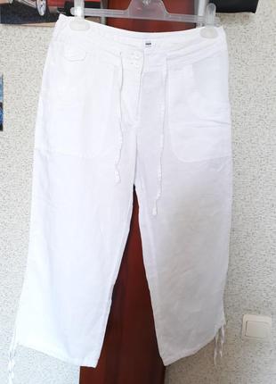 Льняные бриджи штаны шорты6 фото