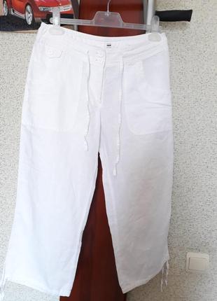 Лляні бриджі штани шорти