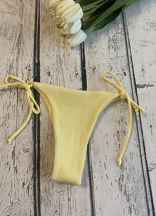 Плавки низ купальник труси текстурні трусы текстурные завязки