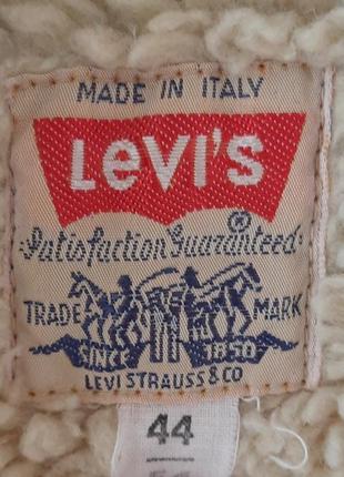 Винтажная мужская шерстяная куртка [шерпа] levi's | levis vintage made in italy9 фото