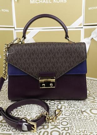 Шкіряна сумка michael kors sloan — оригінал майкл корс