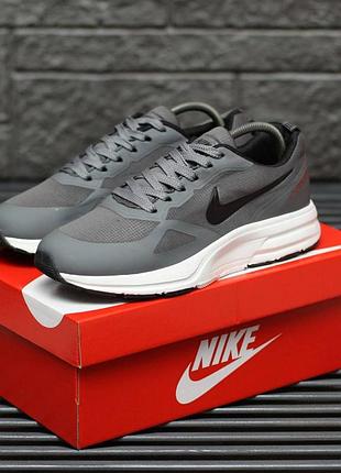 Мужские кроссовки nike zoom pegasus grey white black / smb