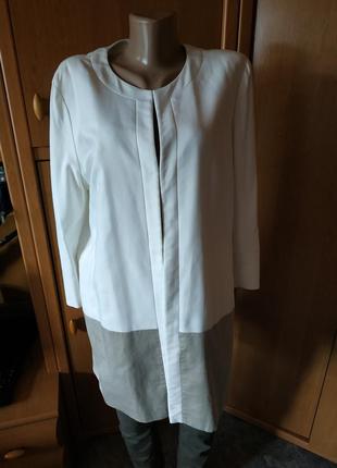 Шикарный удлиненный пиджак из лиоцела р. 16/44 taifun