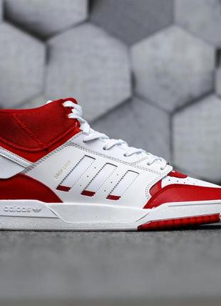 Чоловічі кросівки adidas drop step high white red / smb5 фото