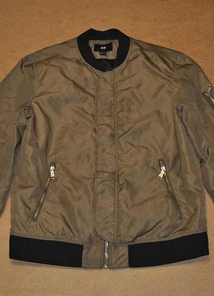 H&m мужской утепленный бомбер куртка стиль