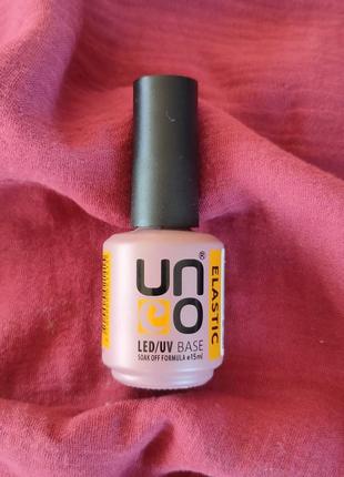 Эластичная база для ногтей uno elastic 15 мл 724