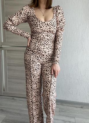 Леопардовий комбінезон від plt,новий🐆