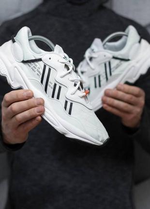 Чоловічі кросівки adidas ozweego white black / smb