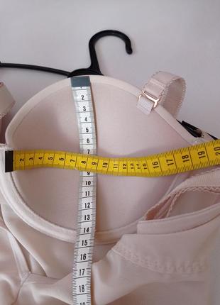 Next комбинация утяжка, коррекция фигуры чашка 75c телесная с кружевом.