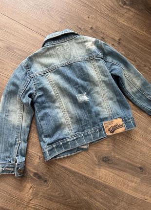 Стильная детская джинсовая куртка2 фото