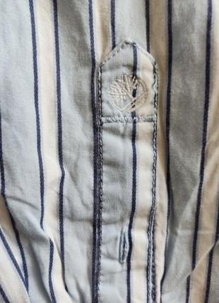 Рубашка мужская timberland в полоску classic fit7 фото