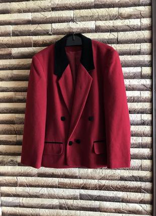 Двубортный шерстяной блейзер