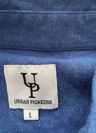 Льняная рубашка с коротким рукавом urban pioneers2 фото