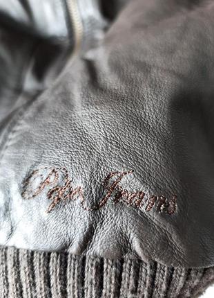 Шкіряна куртка шкіра 100% тренд pepe jeans4 фото