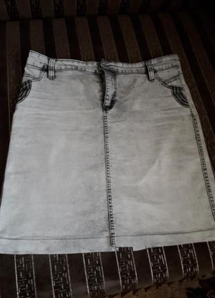 Классная джинсовая юбка2 фото