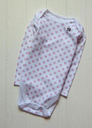 F&f. размер 9-12 месяцев. новый бодик с длинным рукавом для девочки