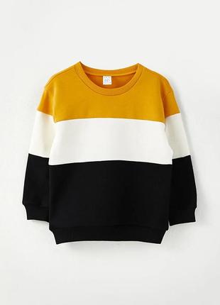 12-18/18-24/3-4 нова фірмова толстовка світшот пайта хлопчику з кольоровими блоками lc waikiki