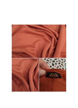 Женская блуза кофточка терракотового цвета ava размер s,m8 фото