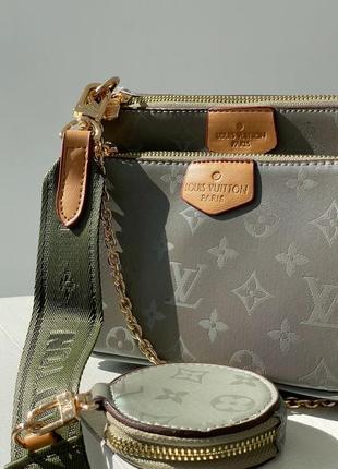 Сумка в стиле louis vuitton pochete multi green8 фото