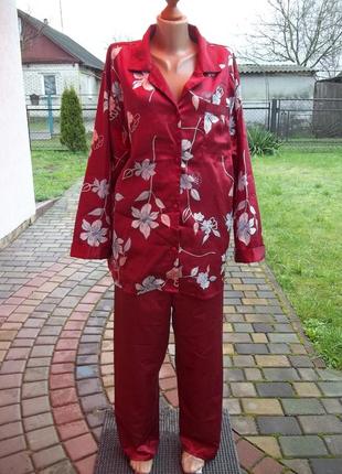 ( 50 р) женская пижама сатиновая б /у