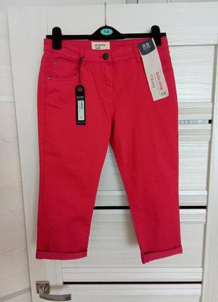 Брендовые новые коттоновые джинсы-капри р.12-14.5 фото