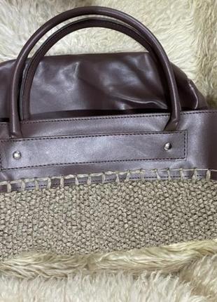 Модная мягкая сумка авоська вязаная с короткими ручками9 фото
