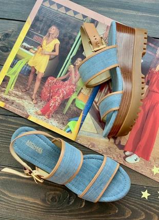 Джинсовые босоножки от michael kors4 фото