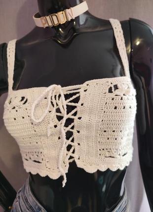 Актуальна майка - топ крючком