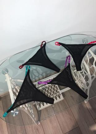 Трусики стринги на регуляции ручная работа материал эластичная сеточка