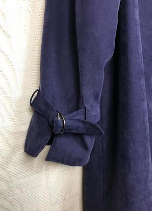Фиолетовый винтажный тренч длинный плащ four seasons винтаж7 фото