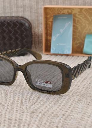 Гарні жіночі вузькі сонцезахисні окуляри leke polarized1 фото