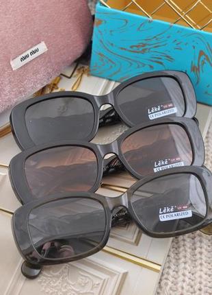 Гарні жіночі вузькі сонцезахисні окуляри leke polarized6 фото