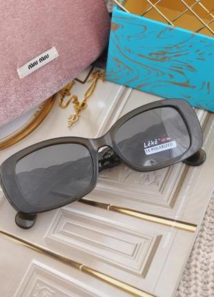 Красивые женские узкие солнцезащитные очки leke polarized2 фото