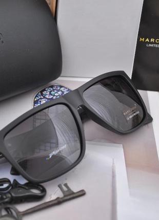 Фирменные солнцезащитные очки marc john polarized mj0772 на большое лицо матовые1 фото