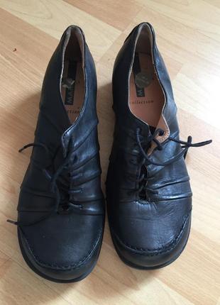 Кожаные туфли мокасины clarks1 фото