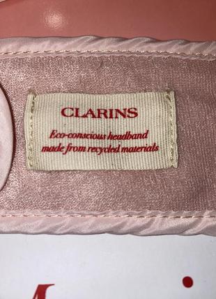 Крутой набор clarins пенка для умывания и косметическая повязка на голову 😍